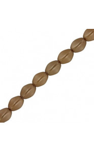 Czech Pinch beads 5x3mm Alabaster pastel amber 02010/25003